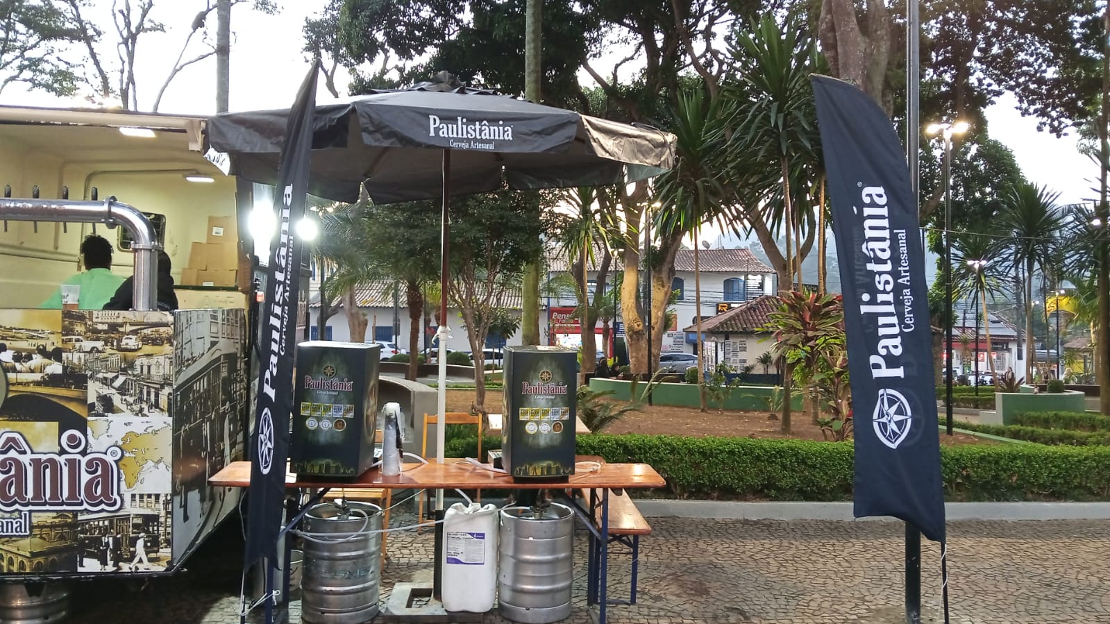 Estrutura de chope em evento atendido pela HD Refrigeração
